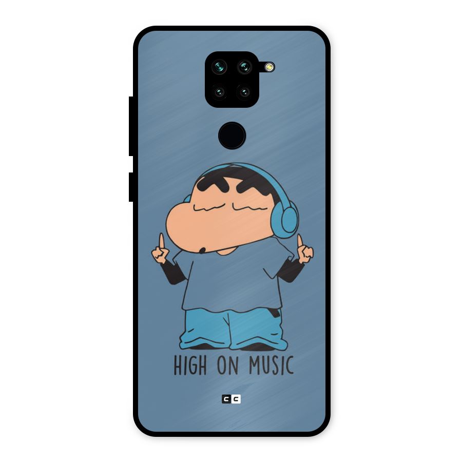High On Music Metal Back Case for Redmi Note 9