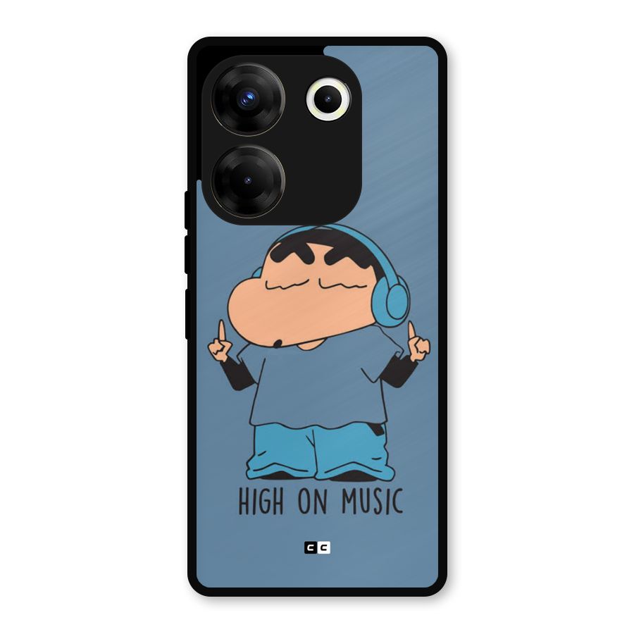 High On Music Metal Back Case for Tecno Camon 20