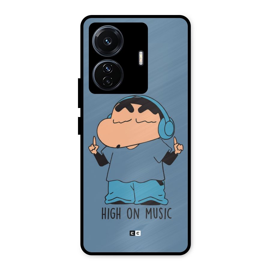High On Music Metal Back Case for Vivo T1 Pro