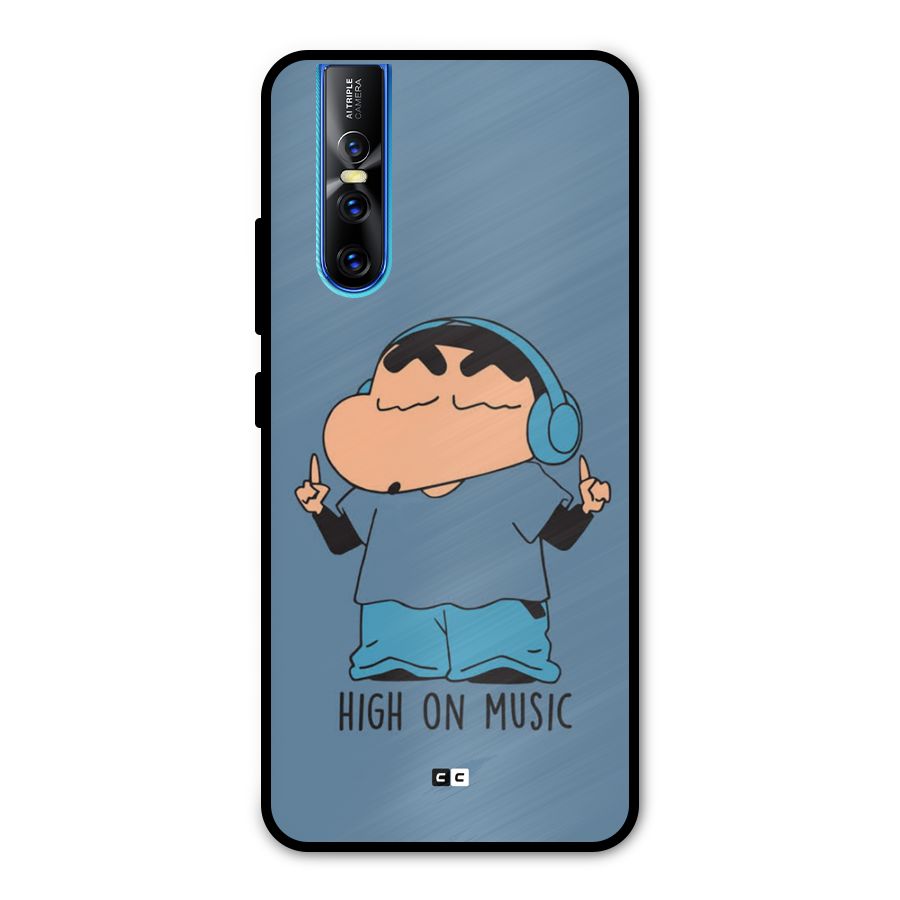 High On Music Metal Back Case for Vivo V15 Pro