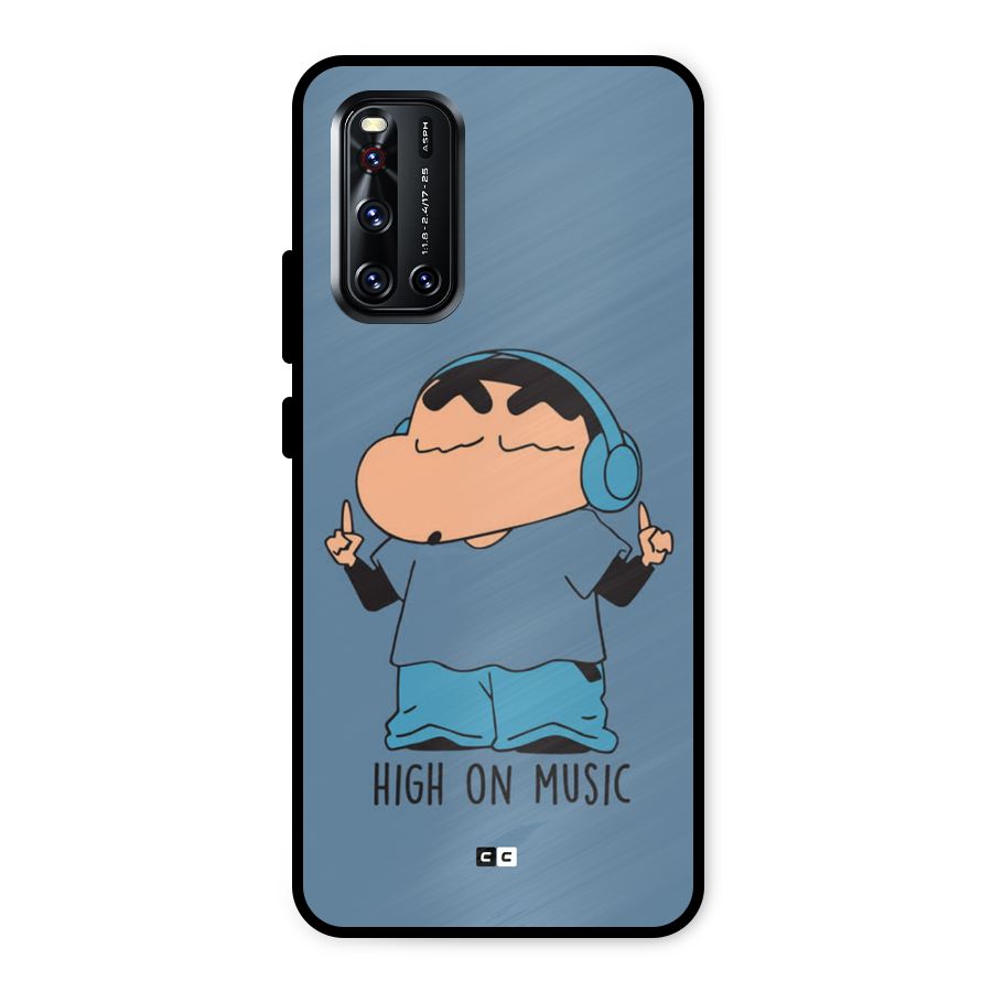 High On Music Metal Back Case for Vivo V19