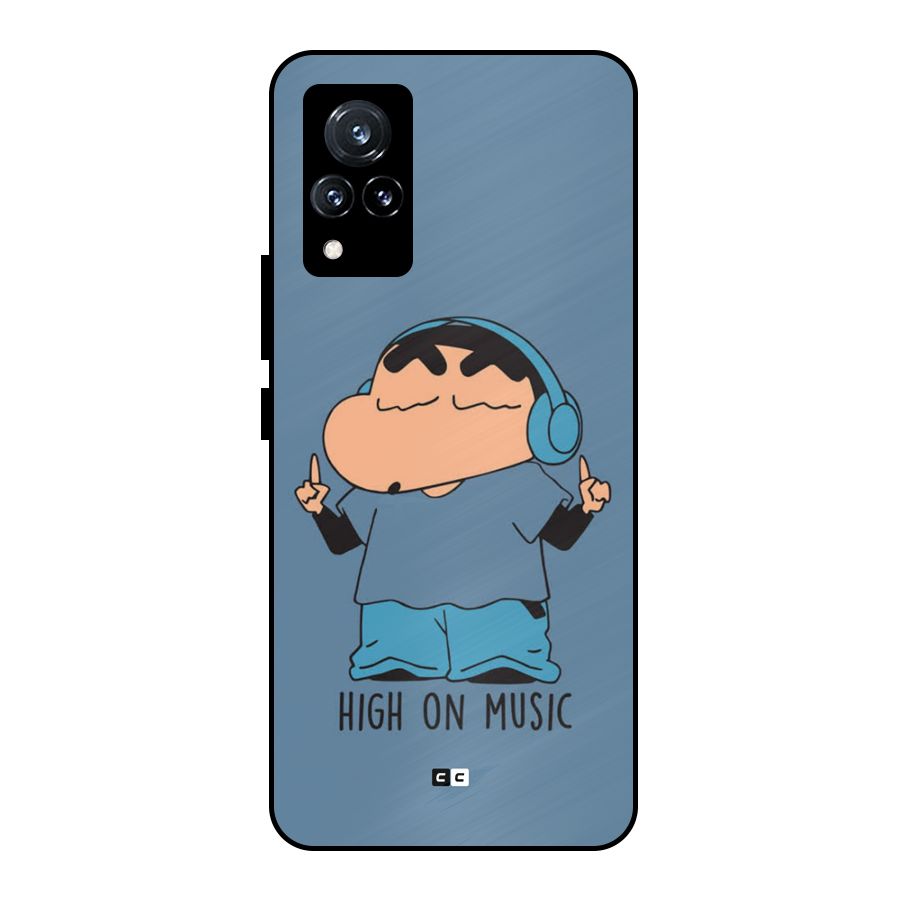 High On Music Metal Back Case for Vivo V21 5G