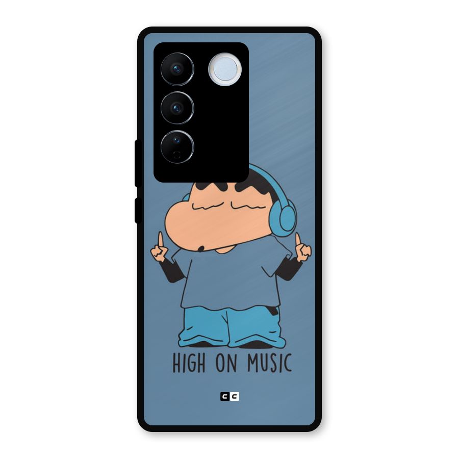 High On Music Metal Back Case for Vivo V27