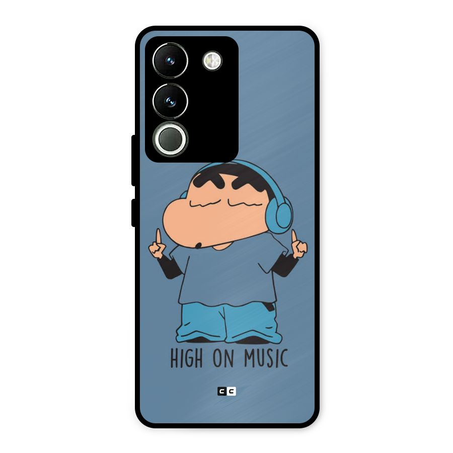 High On Music Metal Back Case for Vivo Y200