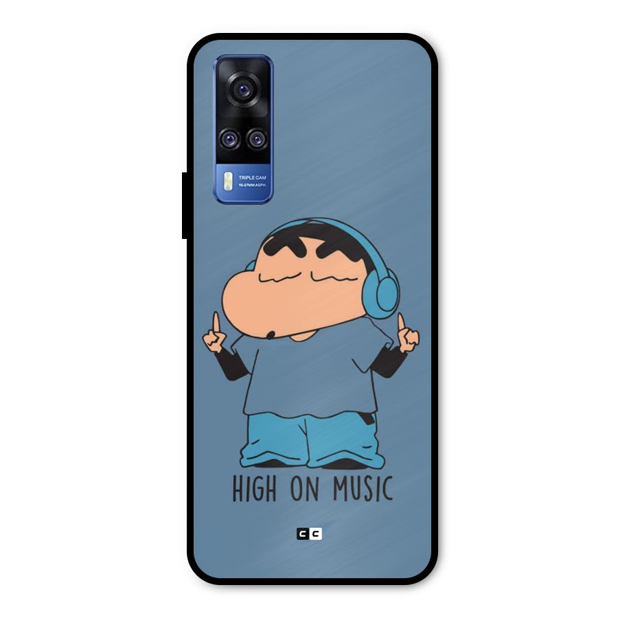 High On Music Metal Back Case for Vivo Y31