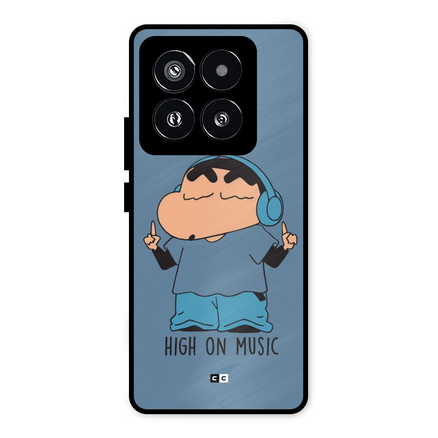High On Music Metal Back Case for Xiaomi 14 Pro