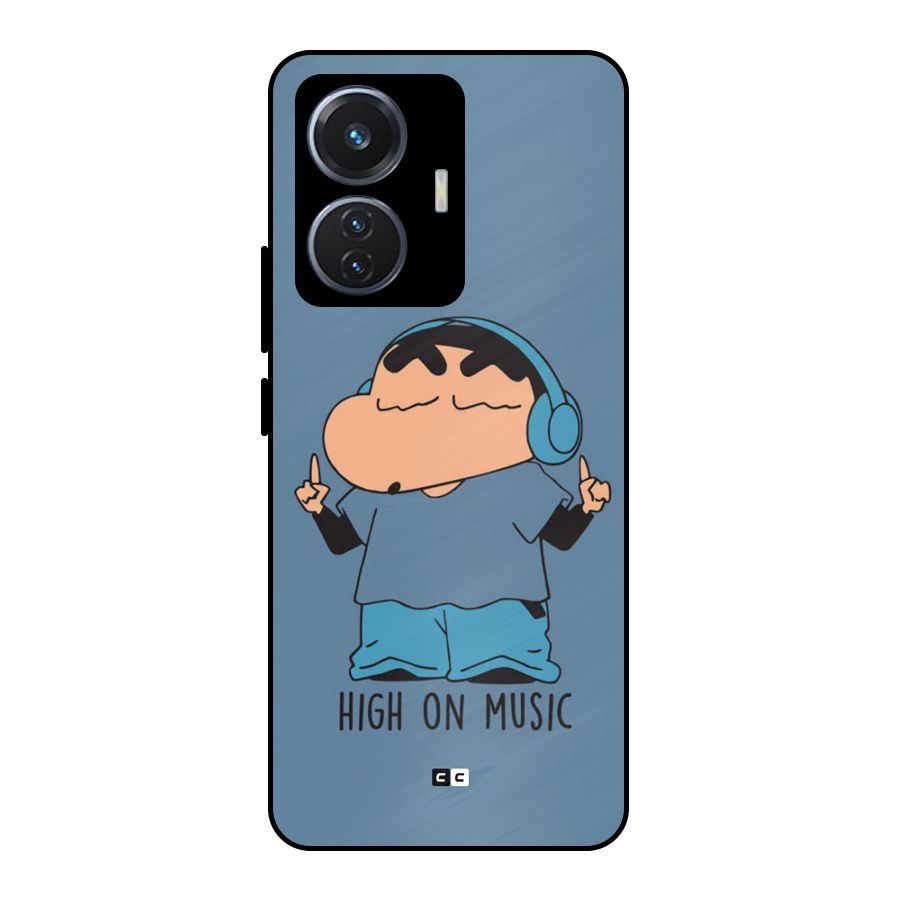 High On Music Metal Back Case for iQOO Z6 44W
