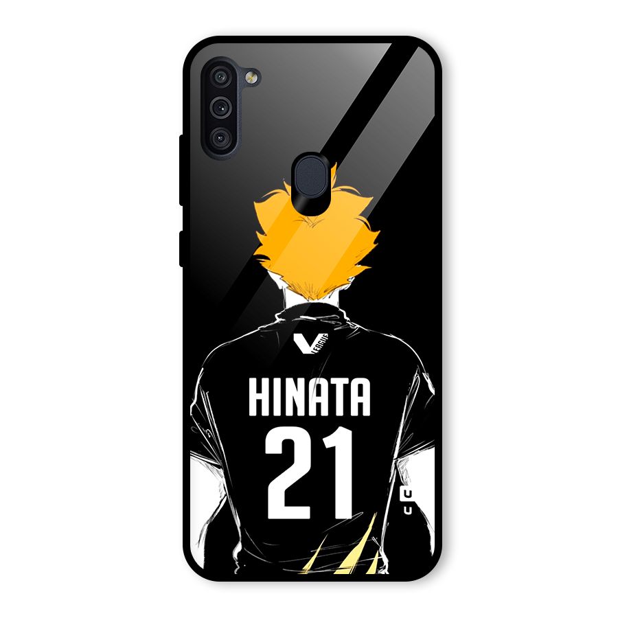 Hinata 21 Glass Back Case for Galaxy M11