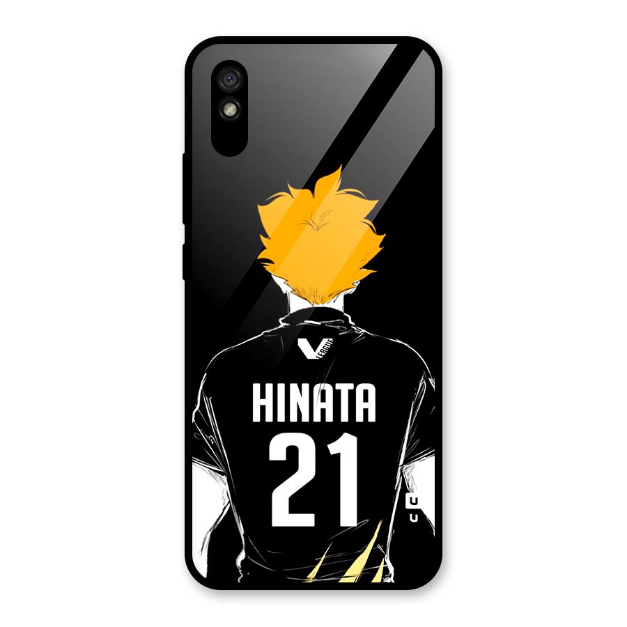 Hinata 21 Glass Back Case for Redmi 9A