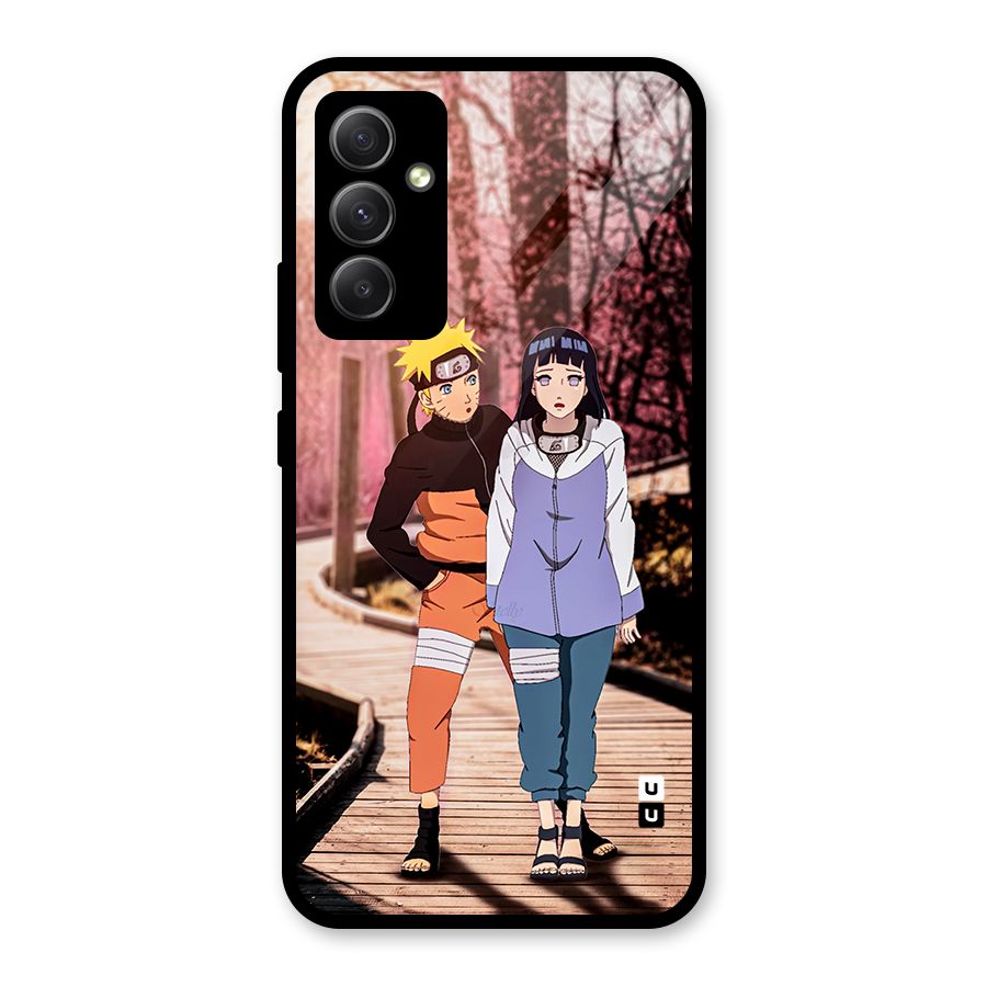 Hinata Annoyed Glass Back Case for Galaxy A34
