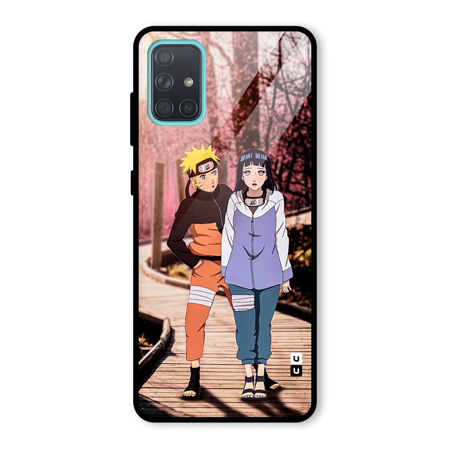 Hinata Annoyed Glass Back Case for Galaxy A71
