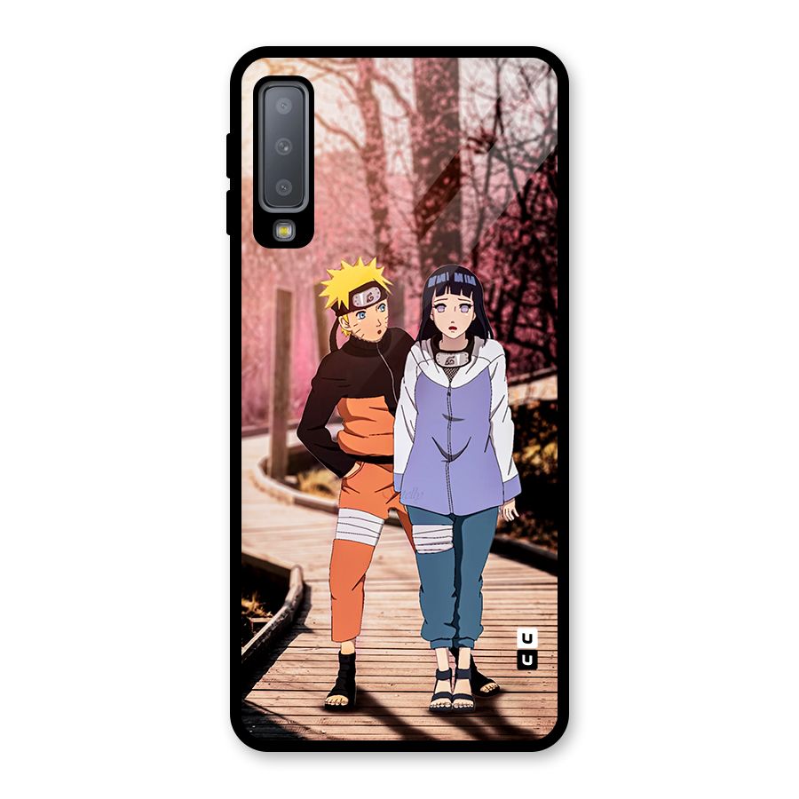 Hinata Annoyed Glass Back Case for Galaxy A7 (2018)