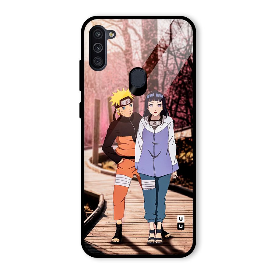 Hinata Annoyed Glass Back Case for Galaxy M11