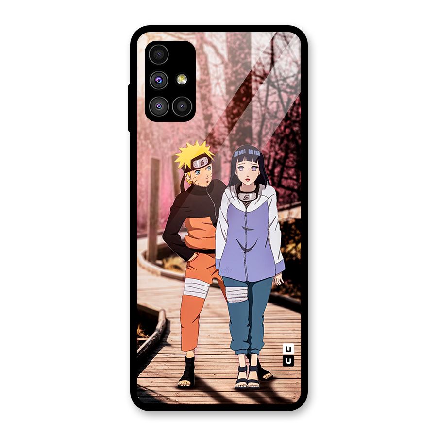 Hinata Annoyed Glass Back Case for Galaxy M51