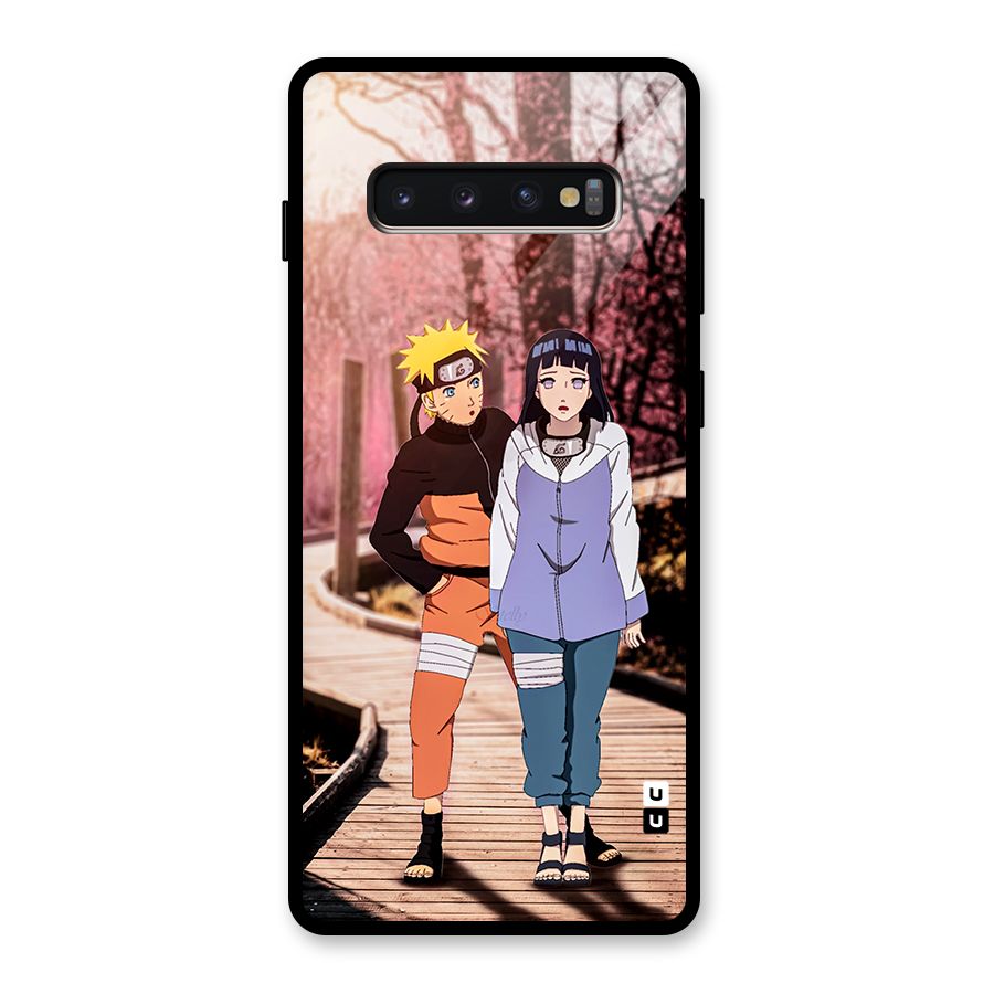 Hinata Annoyed Glass Back Case for Galaxy S10 Plus