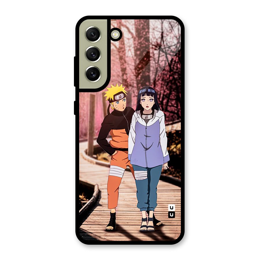 Hinata Annoyed Glass Back Case for Galaxy S21 FE 5G