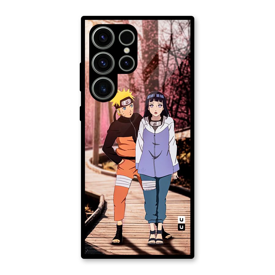 Hinata Annoyed Glass Back Case for Galaxy S23 Ultra