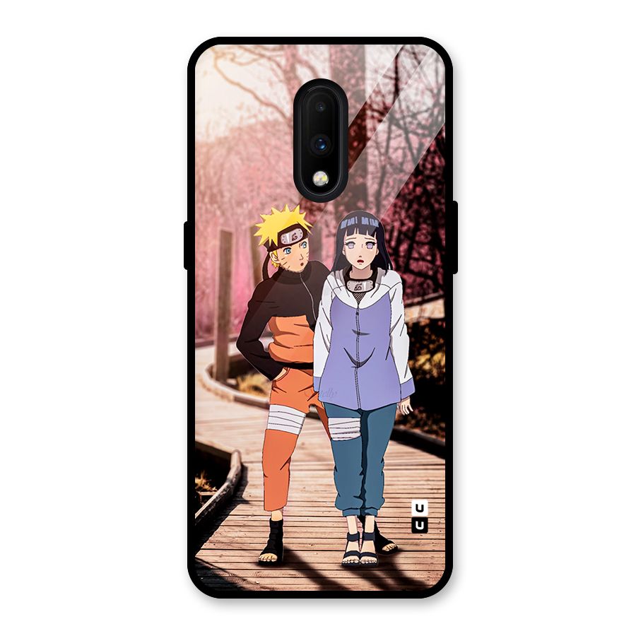 Hinata Annoyed Glass Back Case for OnePlus 7