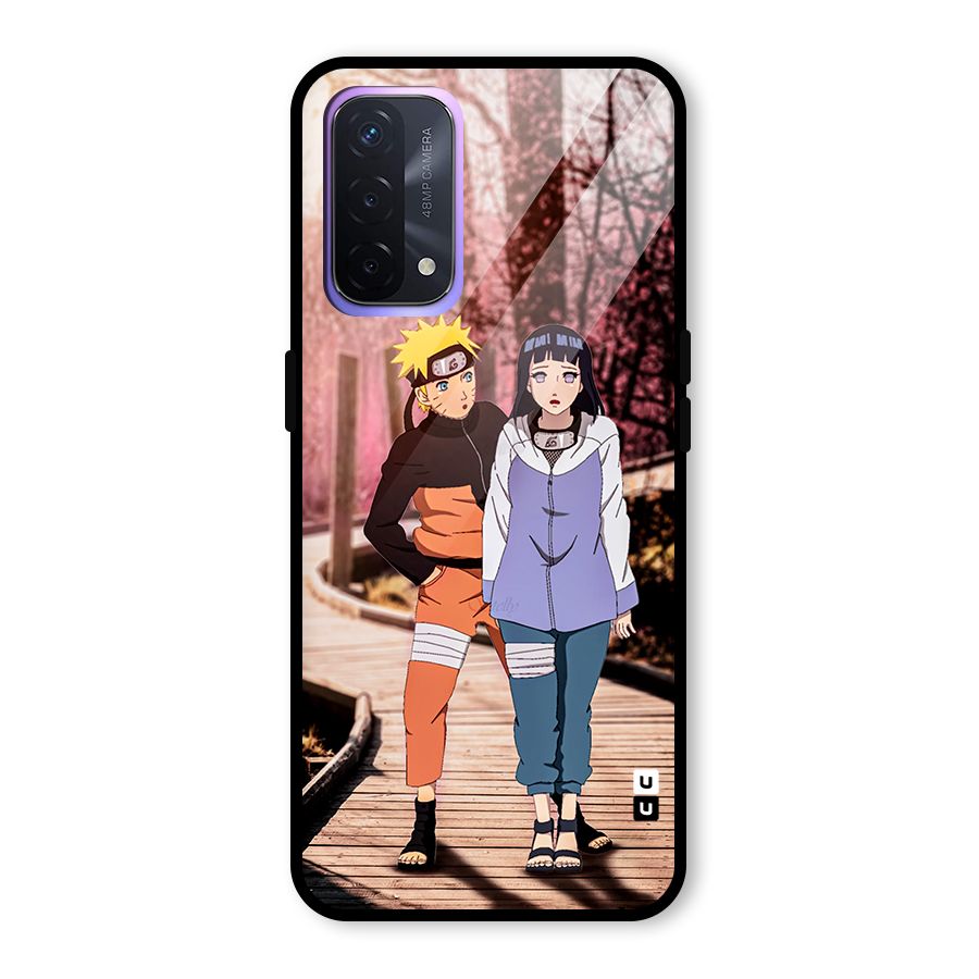 Hinata Annoyed Glass Back Case for Oppo A74 5G