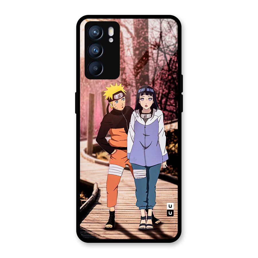 Hinata Annoyed Glass Back Case for Oppo Reno6 5G