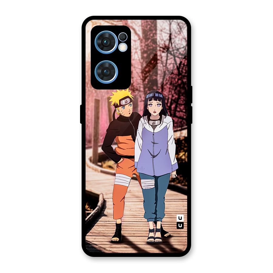 Hinata Annoyed Glass Back Case for Oppo Reno7 5G