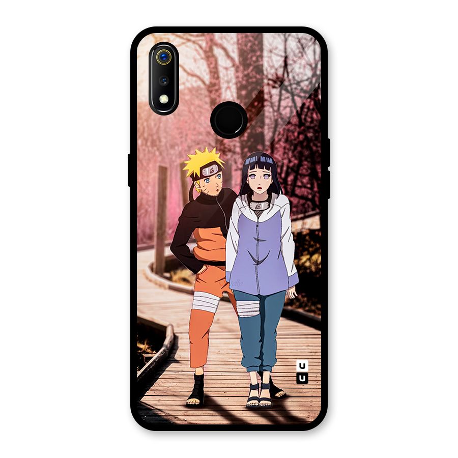 Hinata Annoyed Glass Back Case for Realme 3i