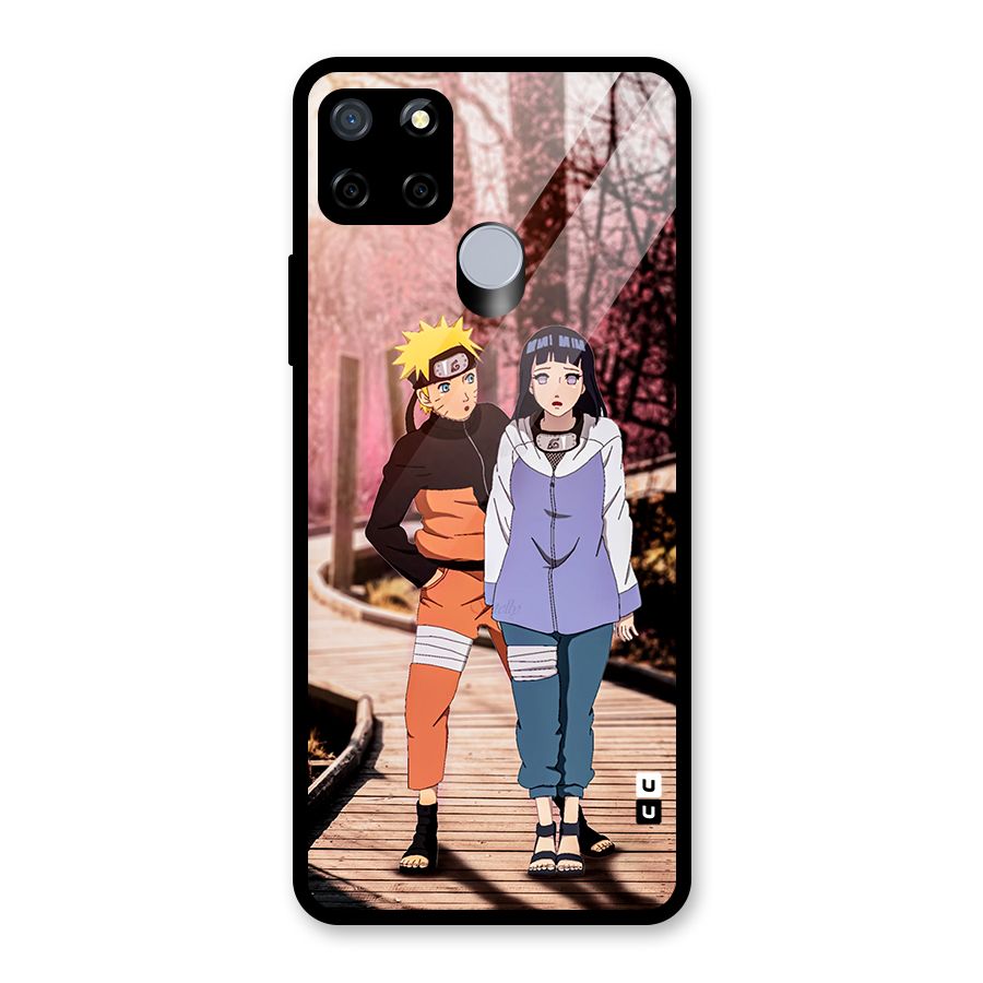 Hinata Annoyed Glass Back Case for Realme Narzo 30A