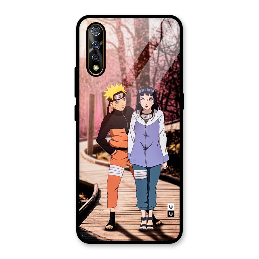 Hinata Annoyed Glass Back Case for Vivo S1