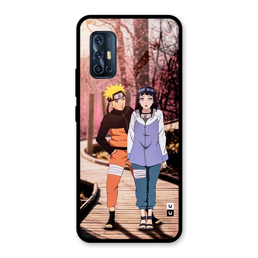 Hinata Annoyed Glass Back Case for Vivo V17
