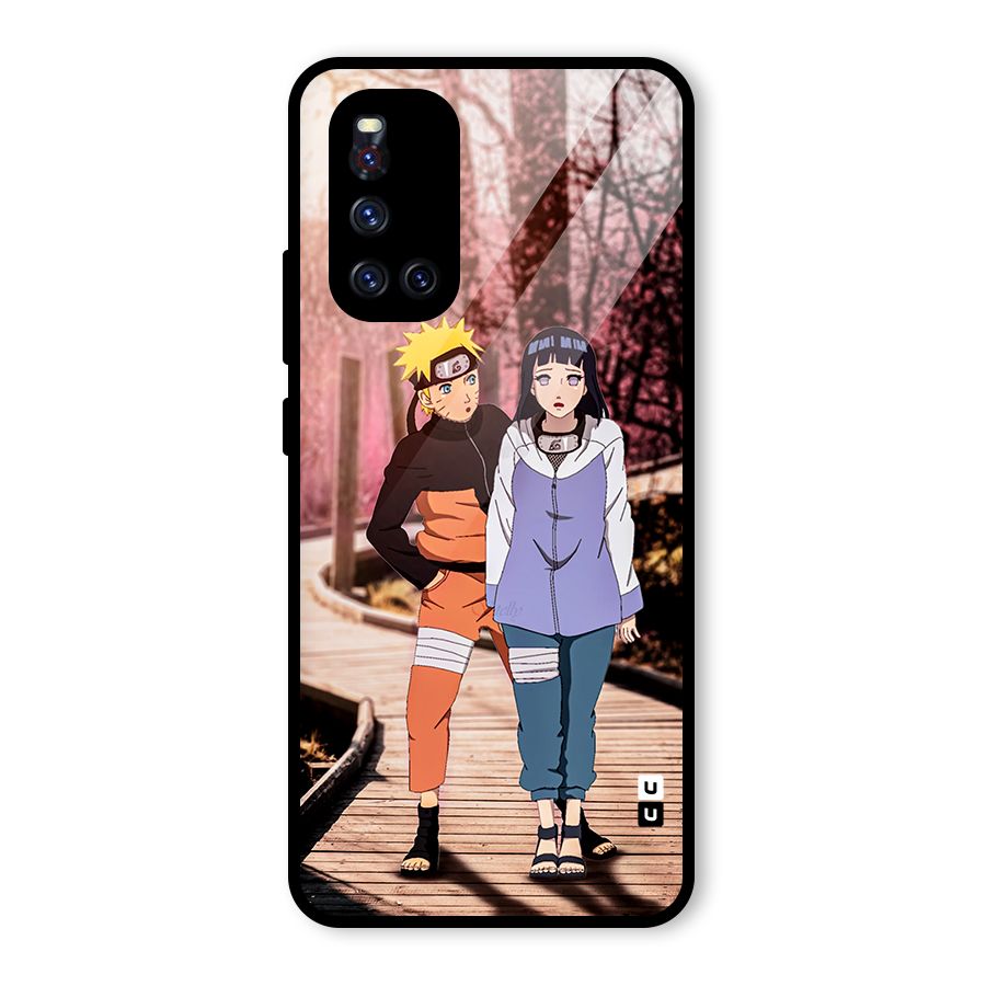 Hinata Annoyed Glass Back Case for Vivo V19