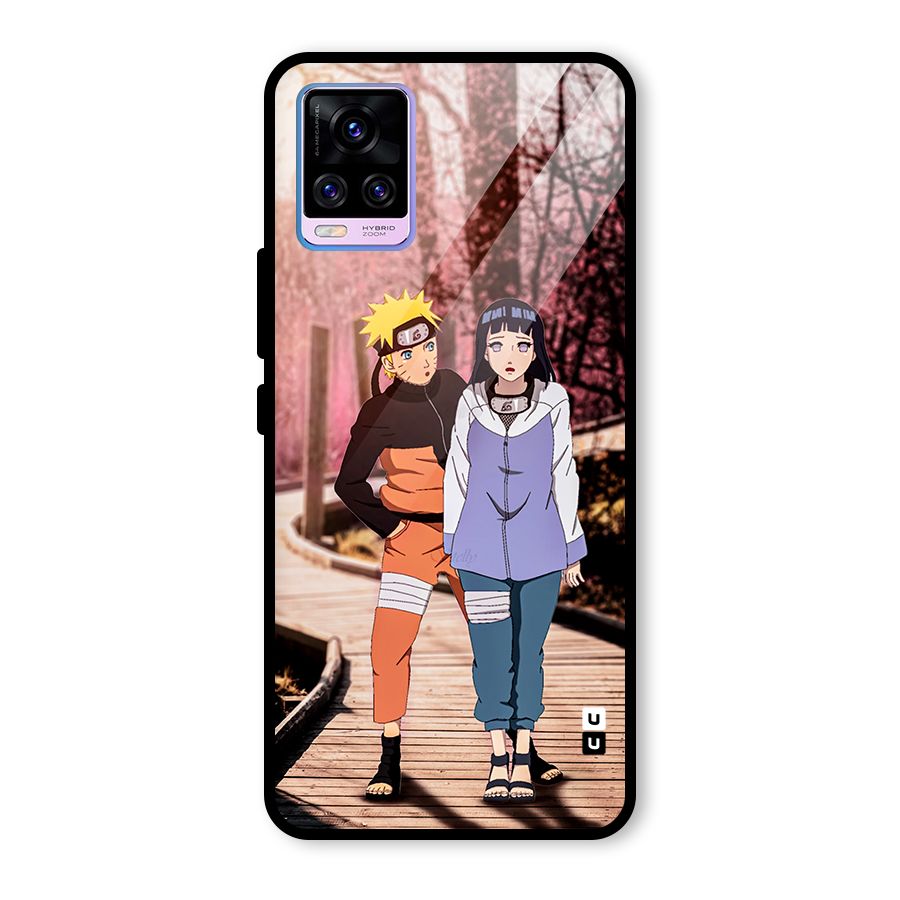 Hinata Annoyed Glass Back Case for Vivo V20 Pro