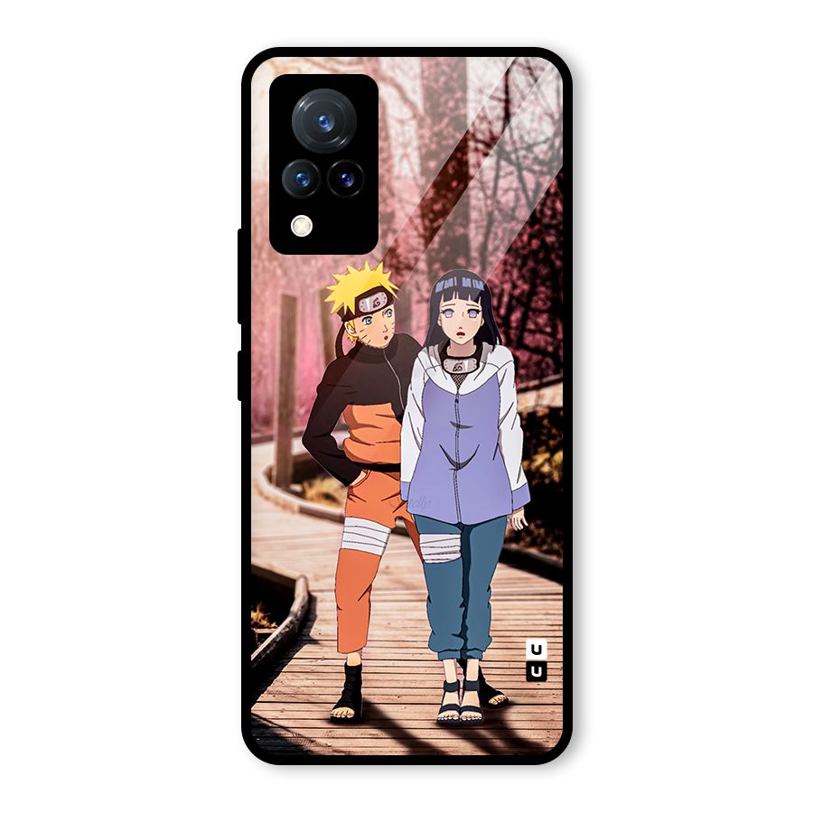 Hinata Annoyed Glass Back Case for Vivo V21 5G
