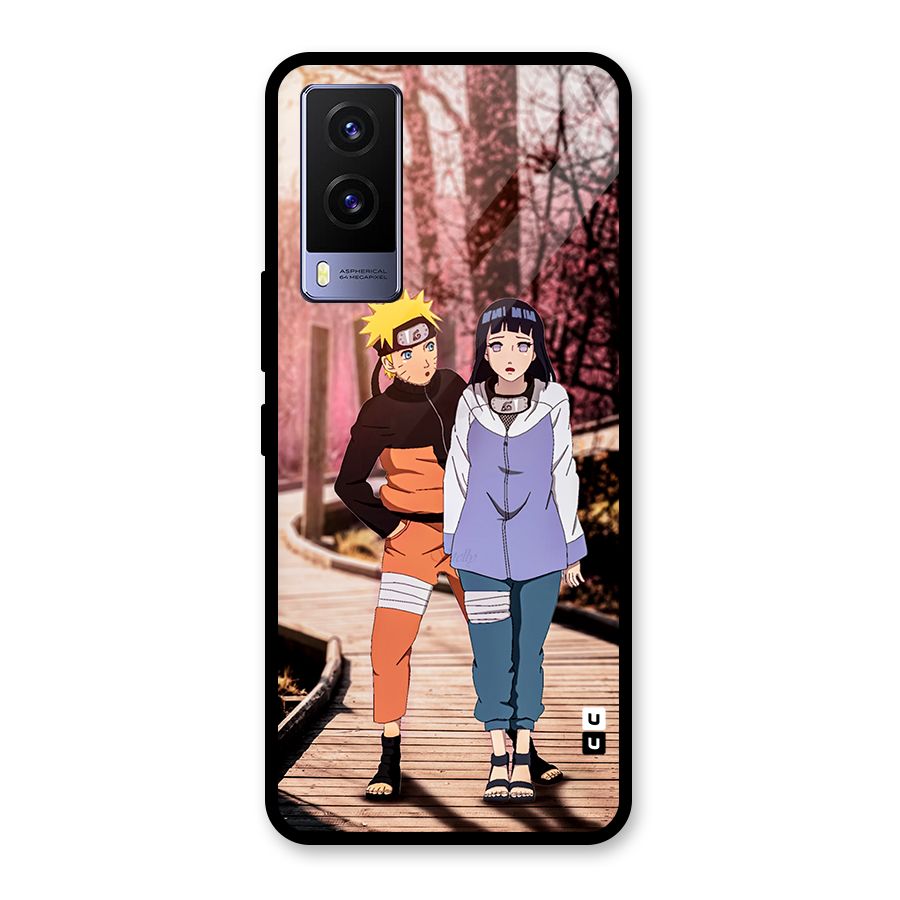 Hinata Annoyed Glass Back Case for Vivo V21e 5G