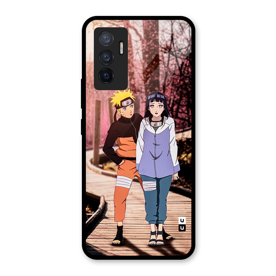Hinata Annoyed Glass Back Case for Vivo V23e
