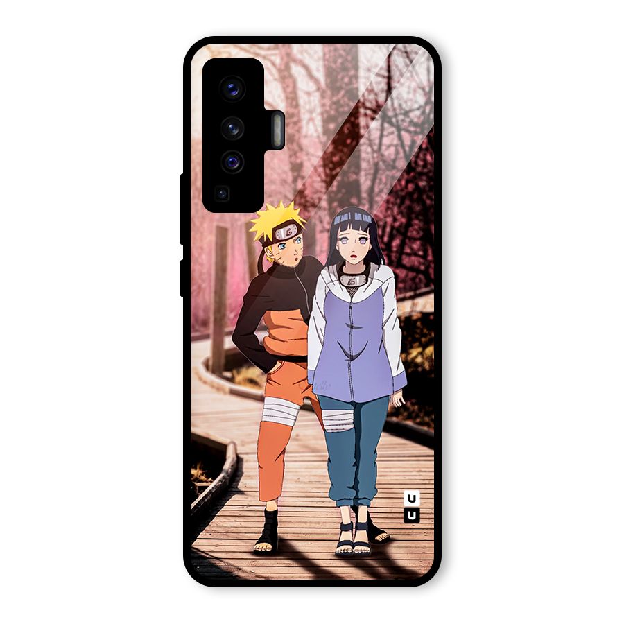 Hinata Annoyed Glass Back Case for Vivo X50