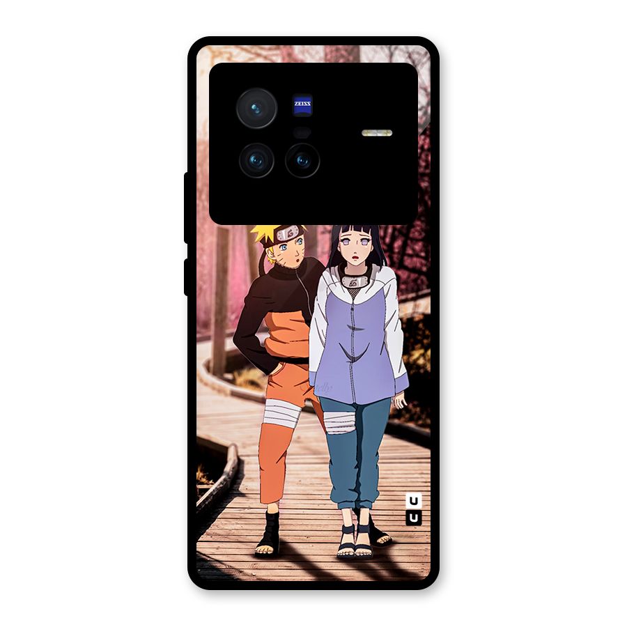 Hinata Annoyed Glass Back Case for Vivo X80