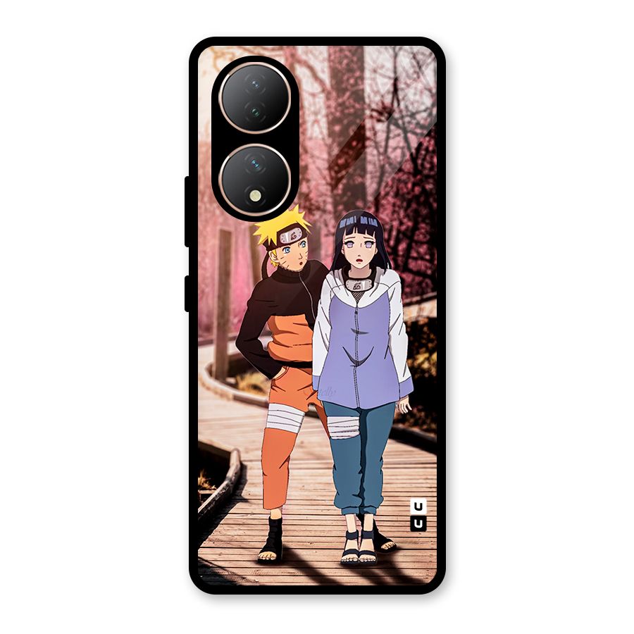 Hinata Annoyed Glass Back Case for Vivo Y100A