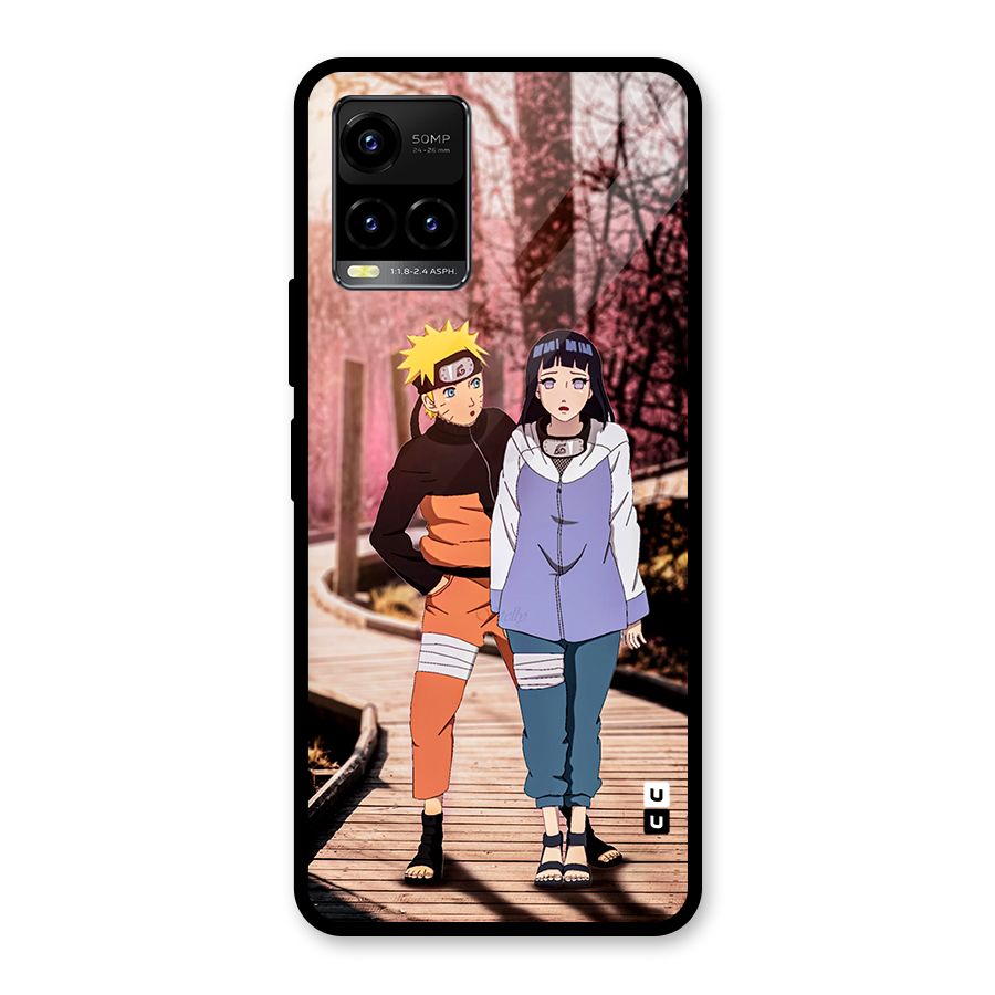 Hinata Annoyed Glass Back Case for Vivo Y21T
