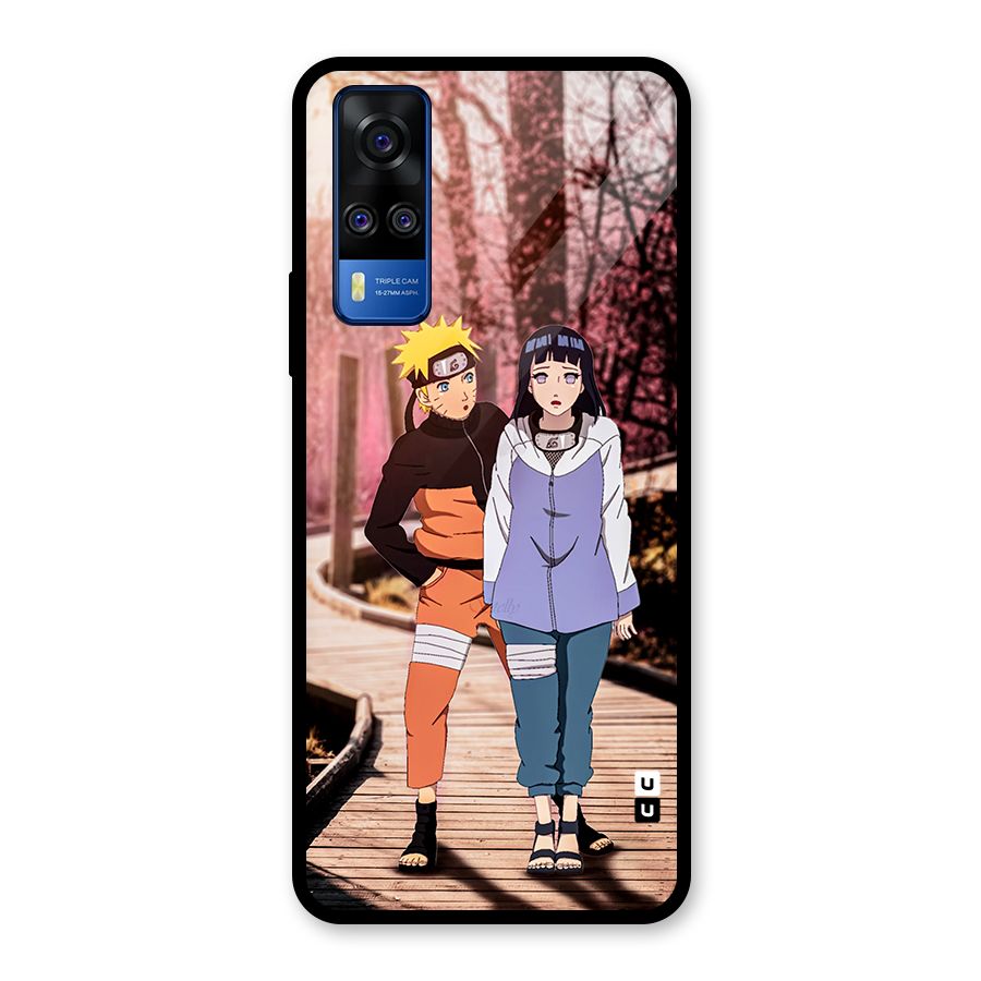 Hinata Annoyed Glass Back Case for Vivo Y31