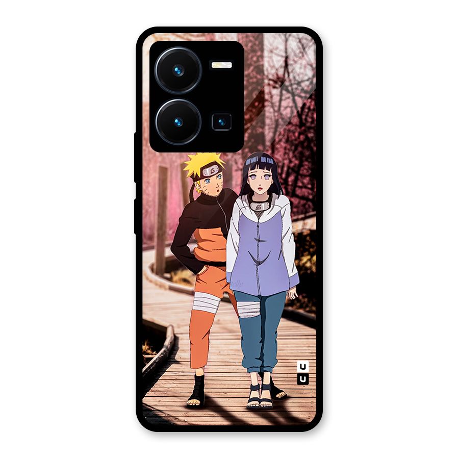 Hinata Annoyed Glass Back Case for Vivo Y35