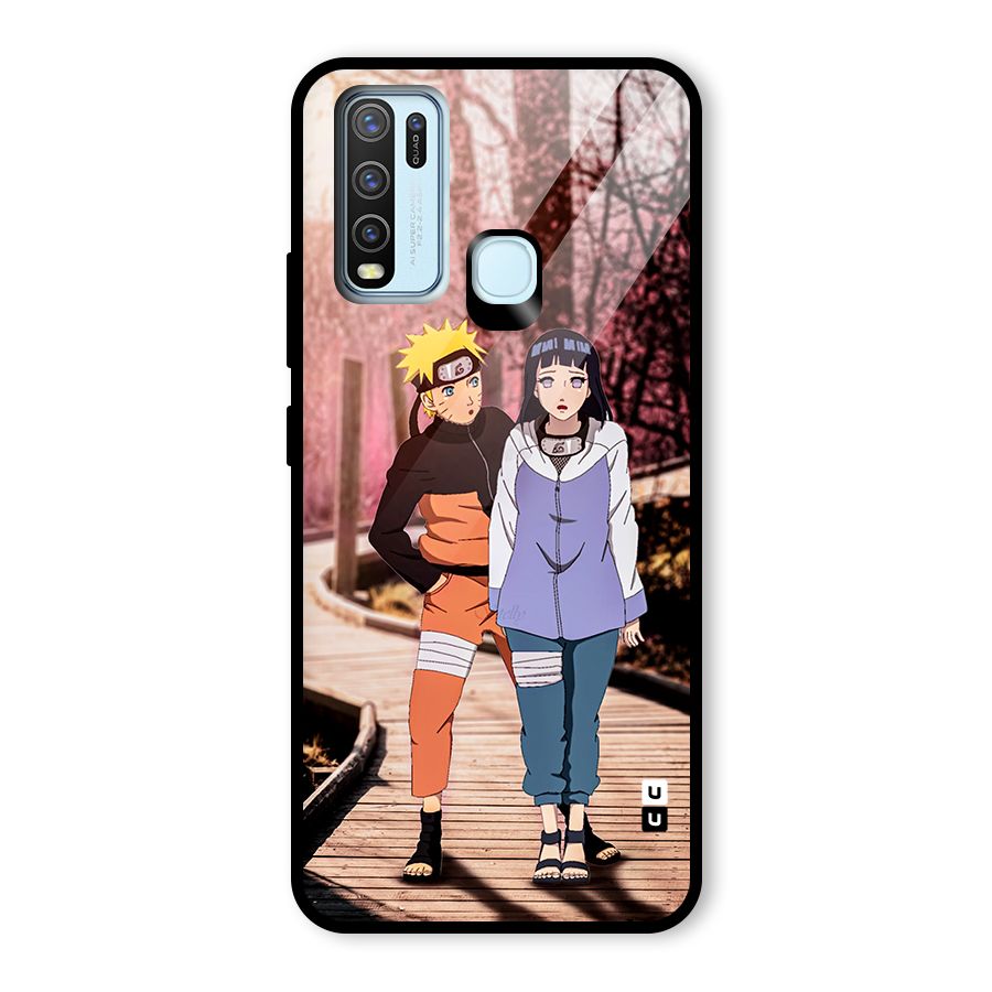 Hinata Annoyed Glass Back Case for Vivo Y50