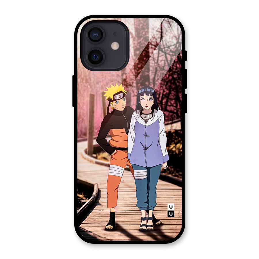 Hinata Annoyed Glass Back Case for iPhone 12