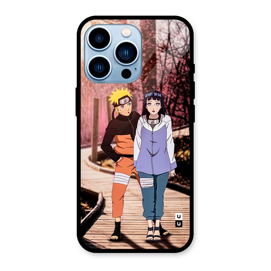 Hinata Annoyed Glass Back Case for iPhone 13 Pro