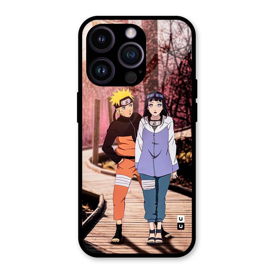 Hinata Annoyed Glass Back Case for iPhone 14 Pro