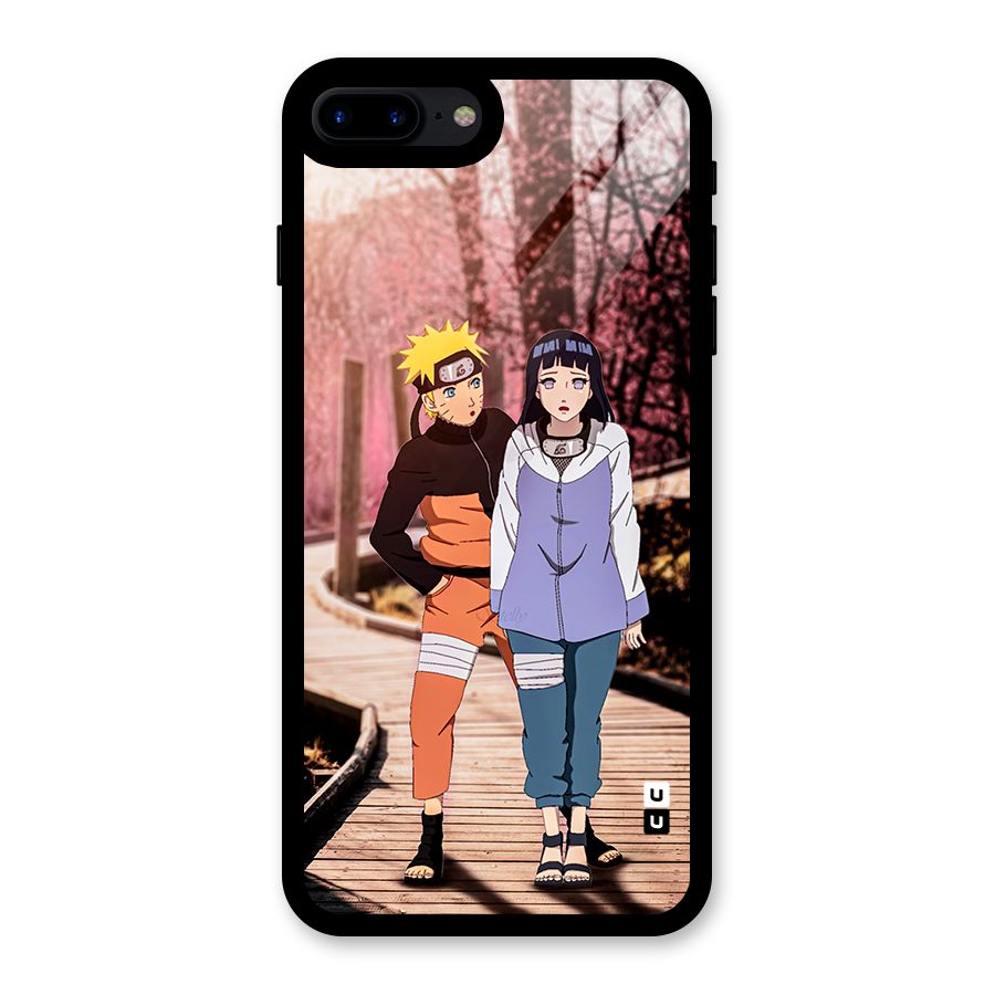 Hinata Annoyed Glass Back Case for iPhone 8 Plus