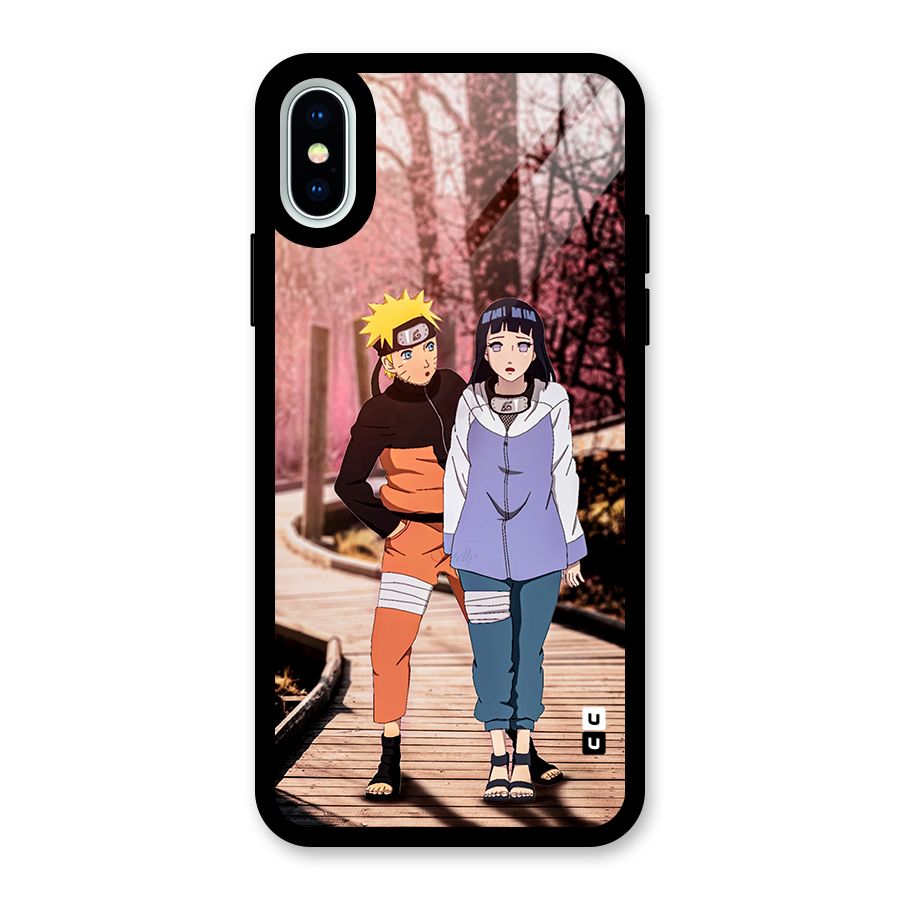 Hinata Annoyed Glass Back Case for iPhone X