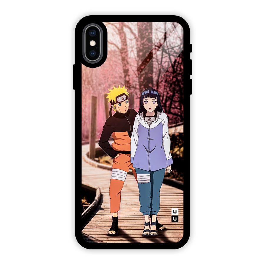 Hinata Annoyed Glass Back Case for iPhone XS Max