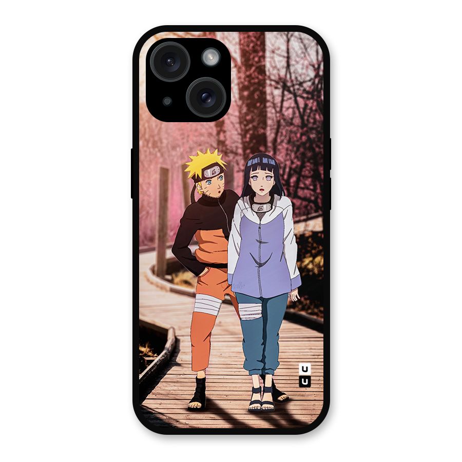 Hinata Annoyed Metal Back Case for iPhone 15