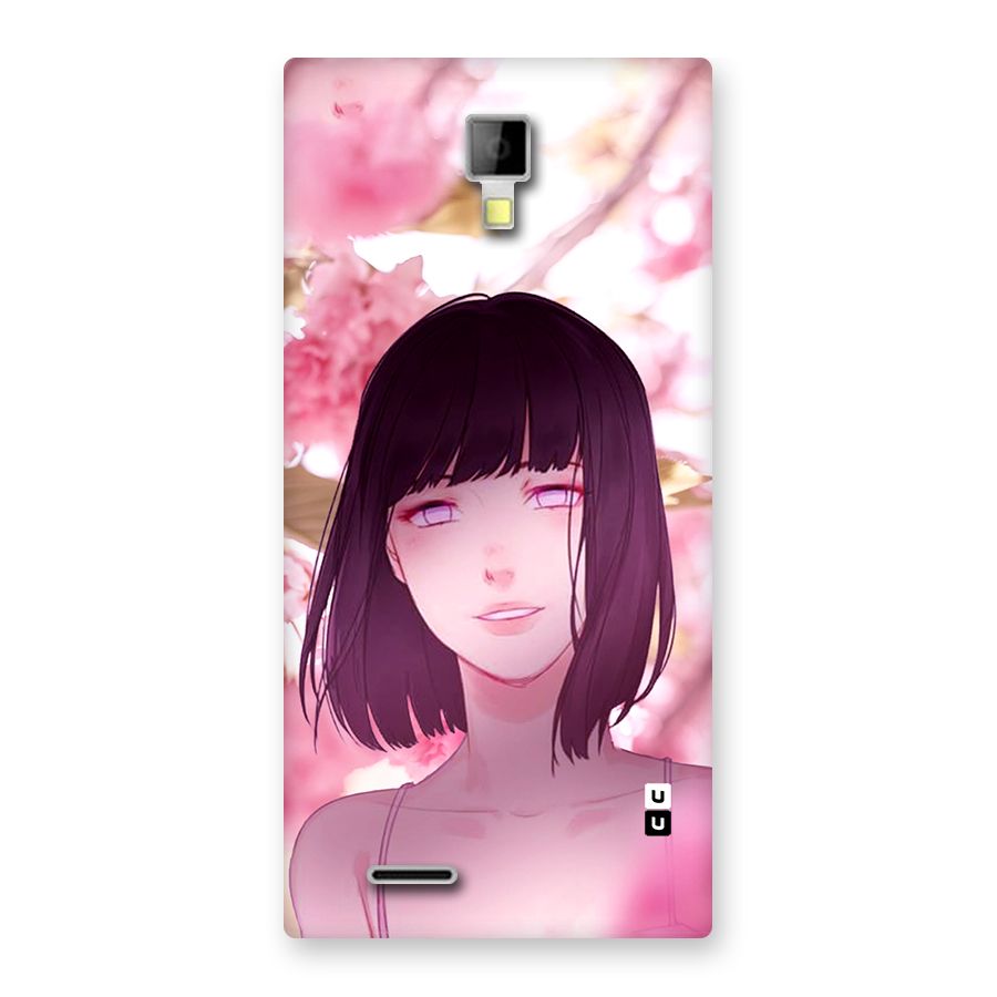 Hinata Floral Back Case for Canvas Xpress A99