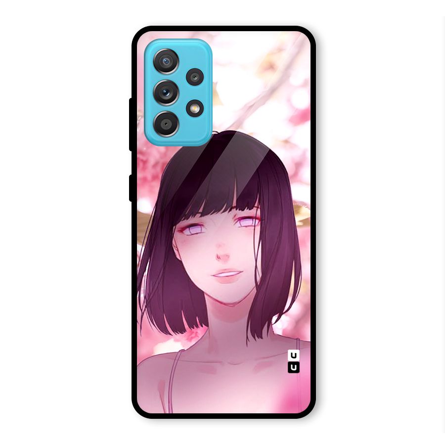 Hinata Floral Glass Back Case for Galaxy A52